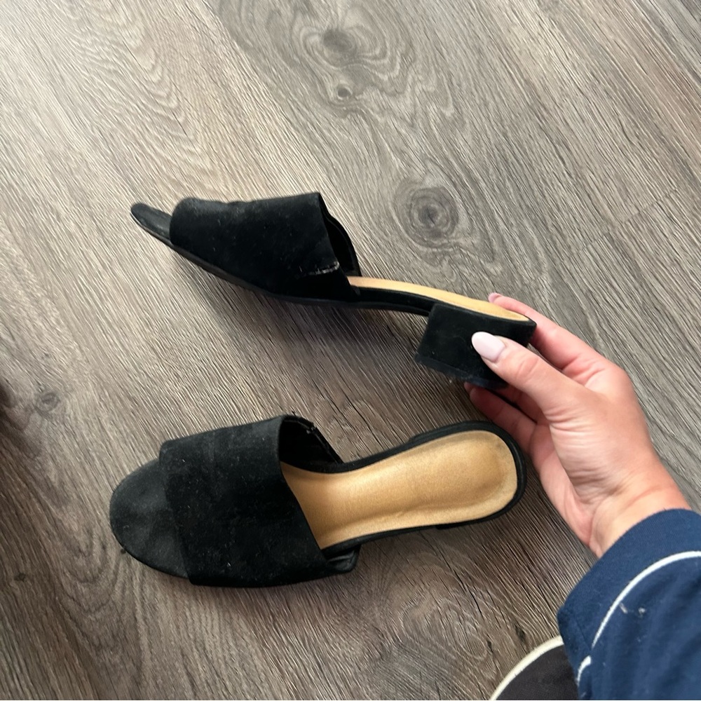 RAMPAGE Black Heeled Sandals